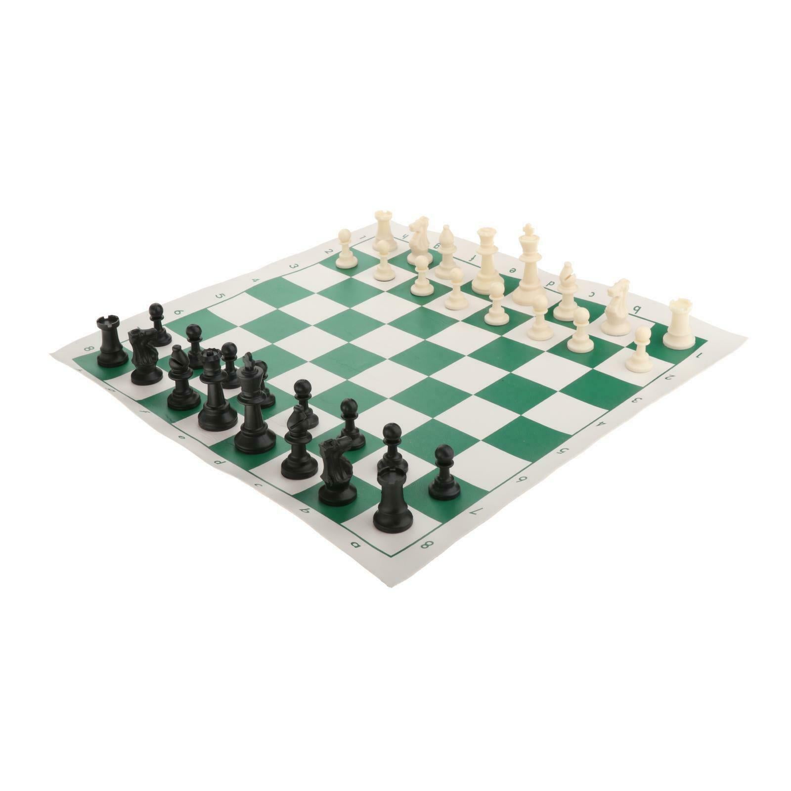 Foldable Portable Chess Set 53x10cm Plastic Easy Transport for Children