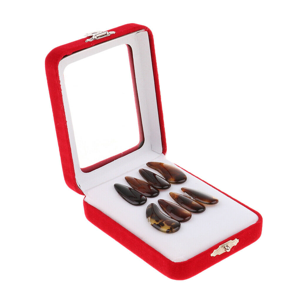 16pcs Gu Zheng Nails Finger Picks for Guzheng Players Stage Playing
