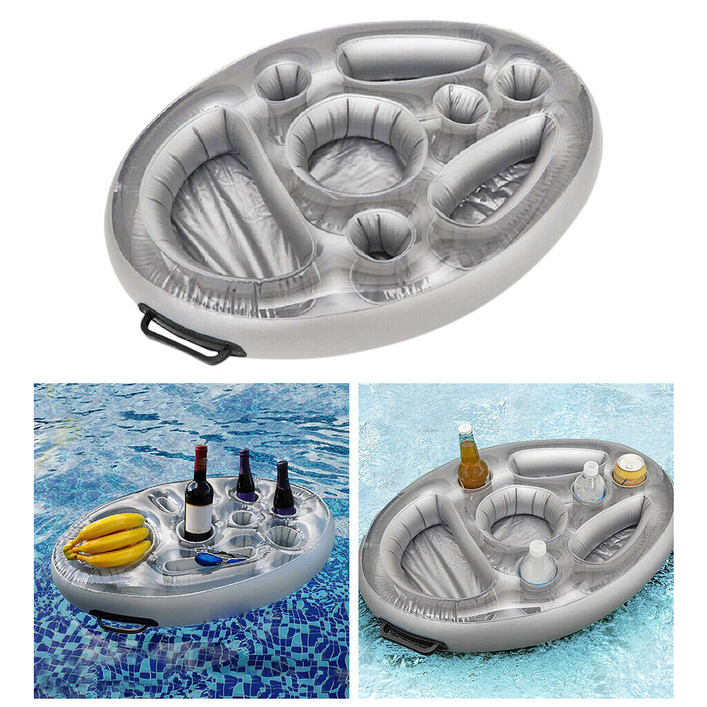 Floating Drink Holder Pools Beer Snack Fruit Bottle Tray Float Fun Party
