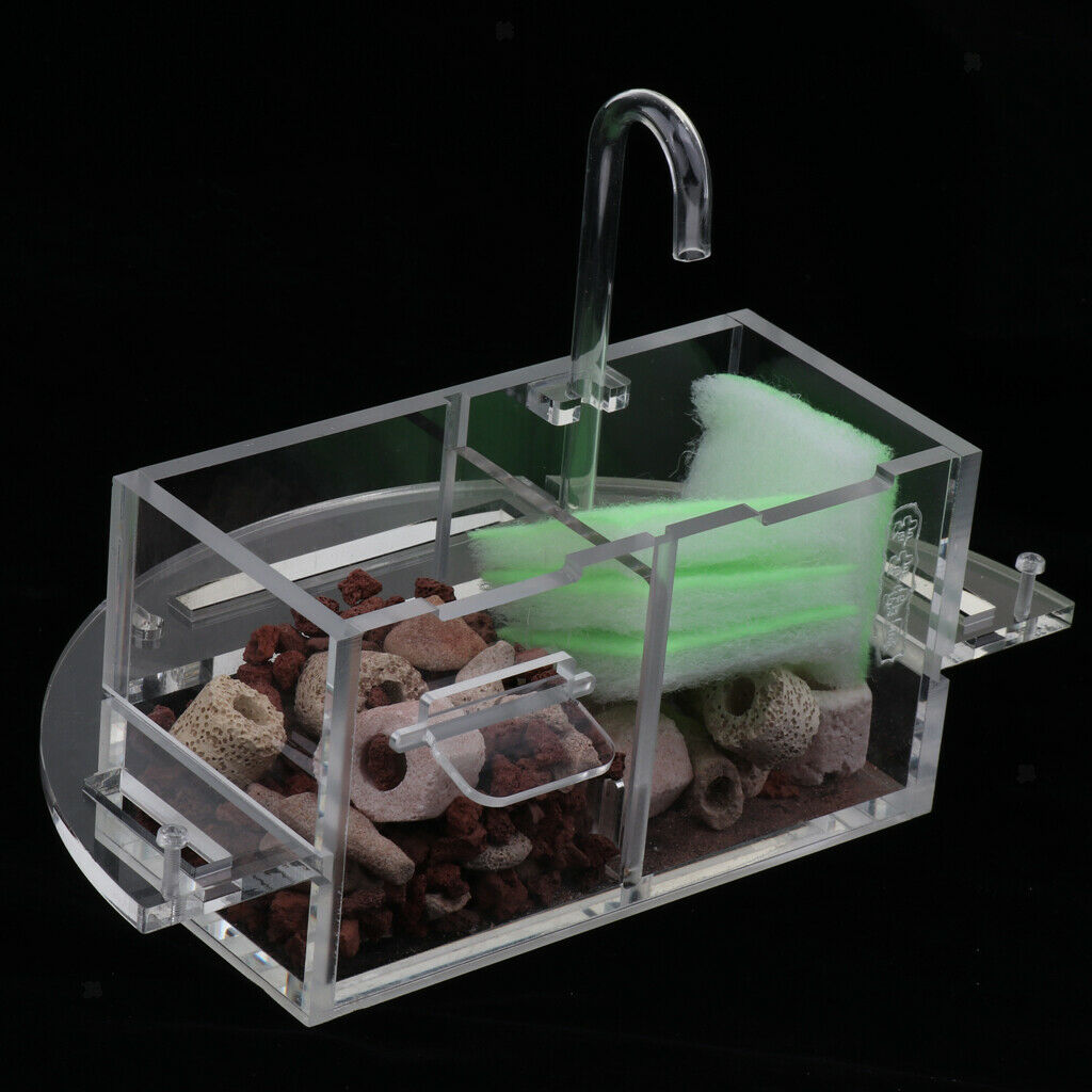 Mutifunctional Aquarium Fish Tank External Filter Box without Water Pump M