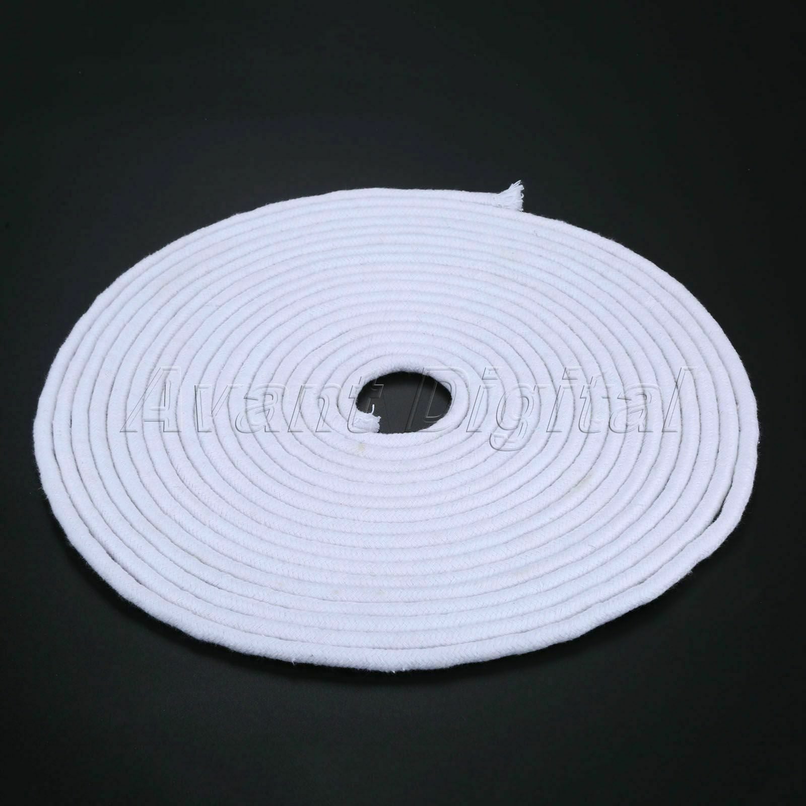 10M Thick Candle Making Lantern Oil Lamp Wick Roll Flat Cotton Core Dia. 8mm 1Pc