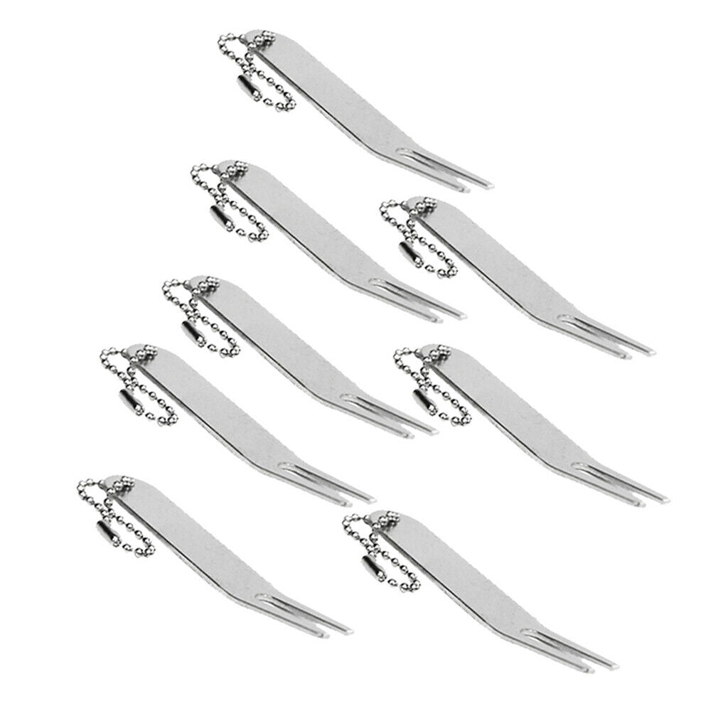 80mm Alloy for Golf Divot Repairing Curved Bent Putting Green Repair Tool