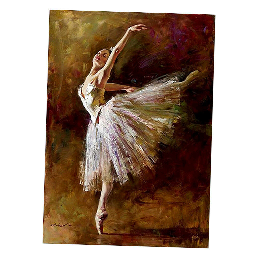 40cmx30cm Ballet Dancer 5D Diamond DIY Painting Craft Kit Home Hanging Decor