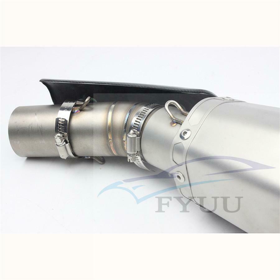 195mm/7.8" Motorcycle Exhaust titanium Look Protector Heat Hot Shield Cover