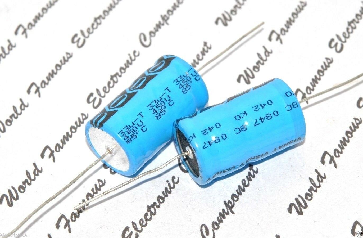 1pcs-VISHAY BC 042 ASH 33uF (33µF) 450V Axial Electrolytic Capacitor - 18x30mm