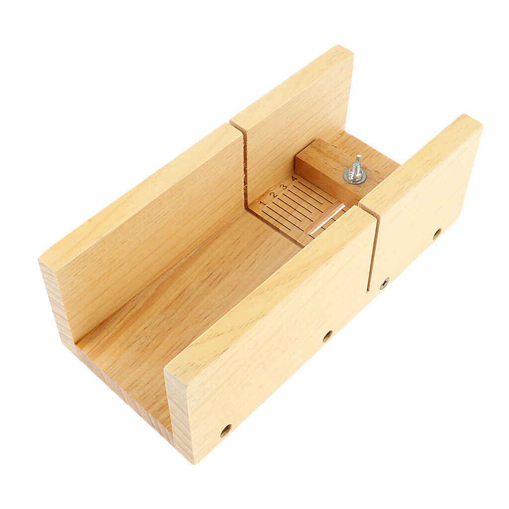 Precision Pine Wood Loaf Soap Cutter Molds Mould Cutting Slicer DIY Case