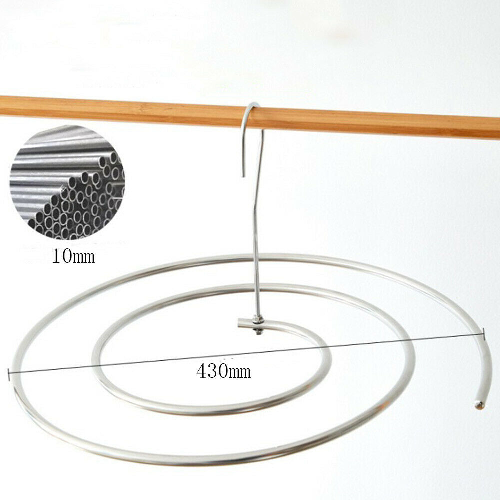 Stainless Steel Balcony Outdoor Spiral Shaped Drying Rack Quilt Sheet Hanger