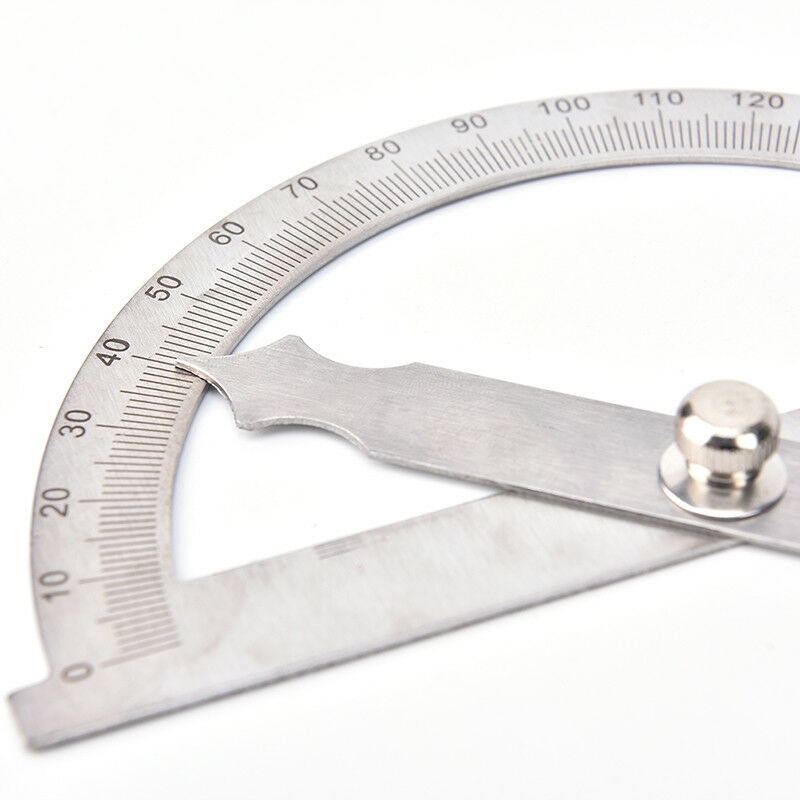 180 Degree protractor finder stainless steel rotary angle ruler measuring too SJ