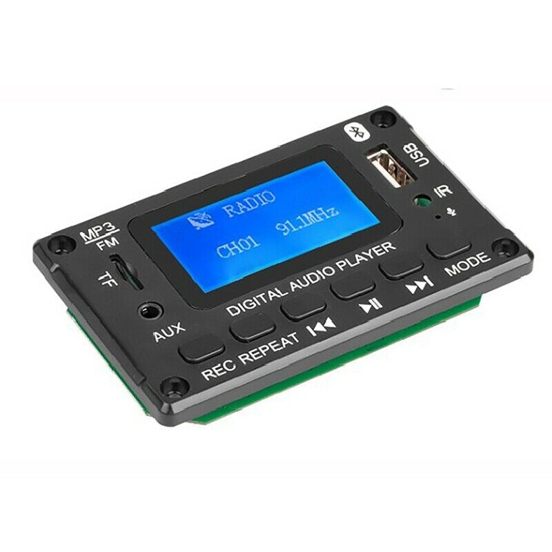 Car Bluetooth MP3 Decoder Board LCD Display MP3 Audio Module Speaker Support FO4