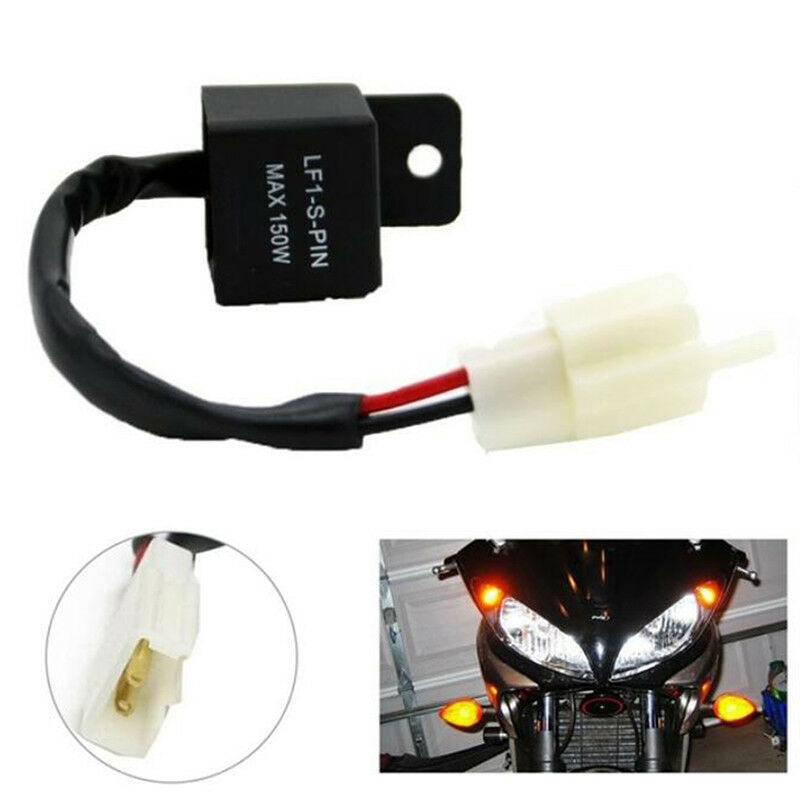 2 Pin 12V LED Turn Light Flasher Motorcycles Blinker Relay Signal Rate Co.l8