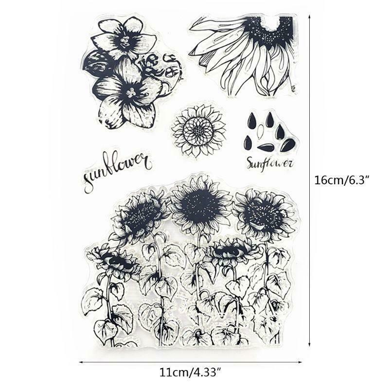 Sunflower Silicone Seal Stamp DIY Scrapbooking Embossing Photo Album Decoration