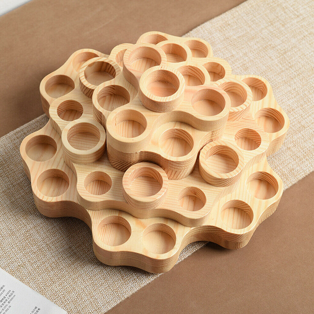 10ml 15ml Aroma Essential Oil Wooden Storage Rack Nail Polish