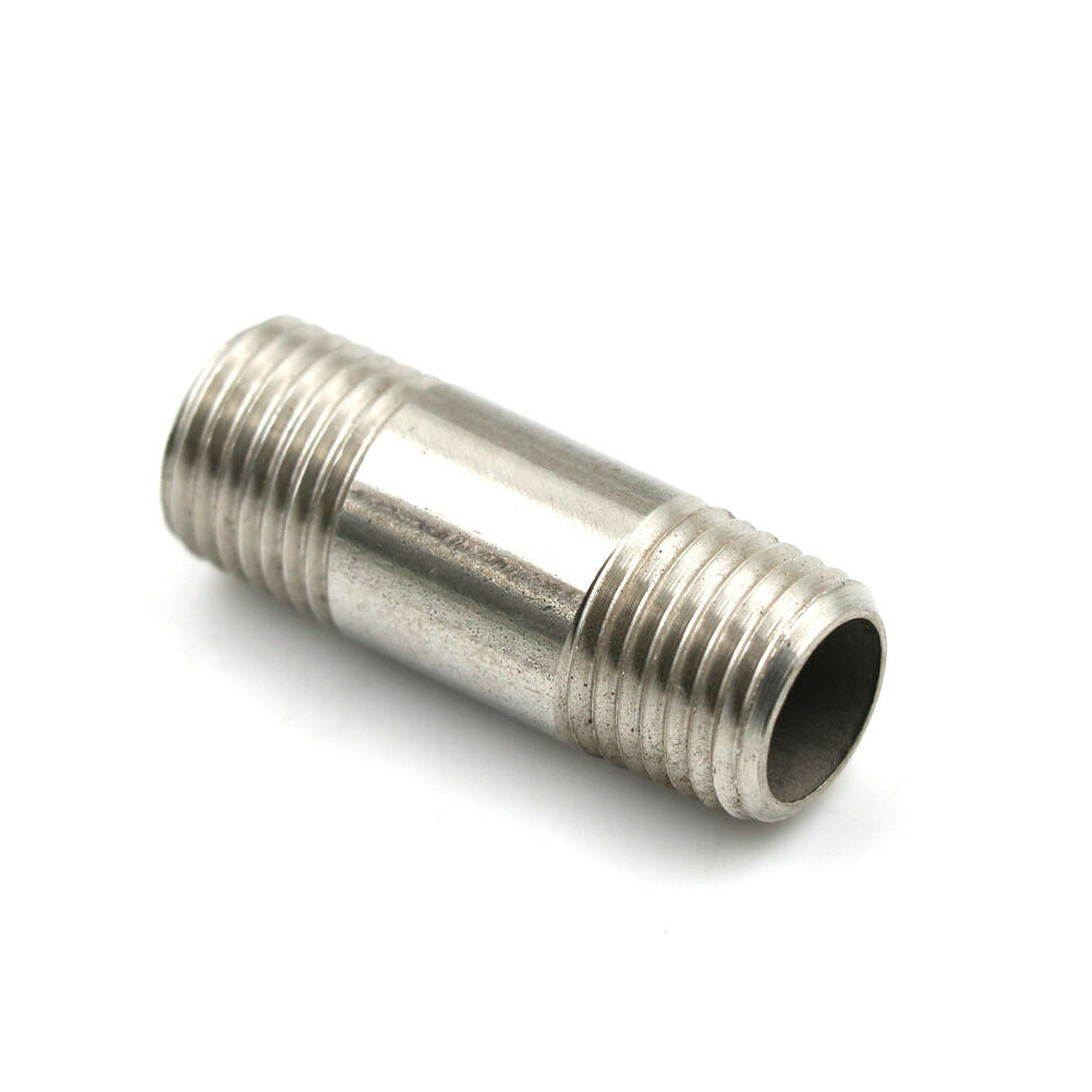 1/4"Male x 1/4" Male Threaded Pipe Fitting Stainless Steel SS304 NPT BDAU