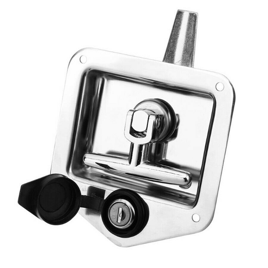 Stainless Steel Trailer RV Travel Lock Anti-Theft Box T Shape Handle Door Lock