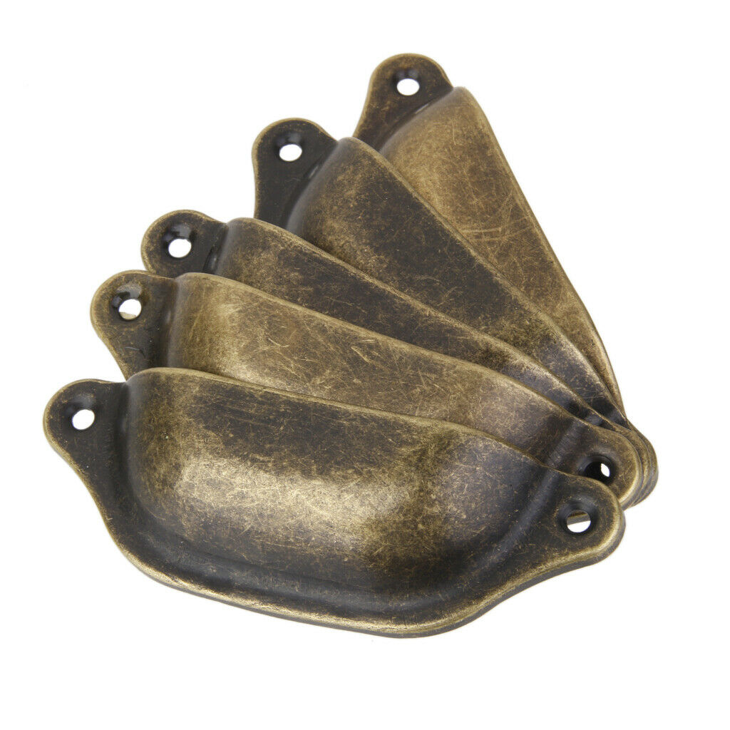20Pcs Zinc Alloy Rustic Cabinet Cup Pull Drawer Handle Kithchen Door Fixing