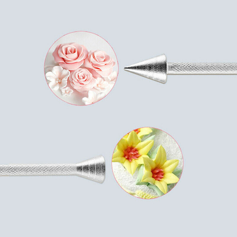 Roses Flower Holder Decoration Pastry Sticks Baking Cone Piping Cake Crea.l8