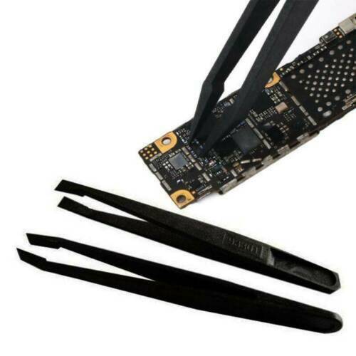 Useful 8PCS Tweezer ESD Anti-static Tweezers Maintenance Repair Plastic Tool Kit