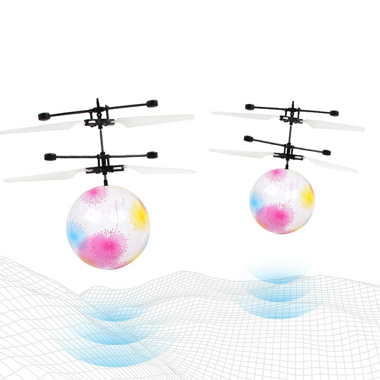 Hand Flying UFO Ball LED Induction Suspension RC Airplanes Flying Toys