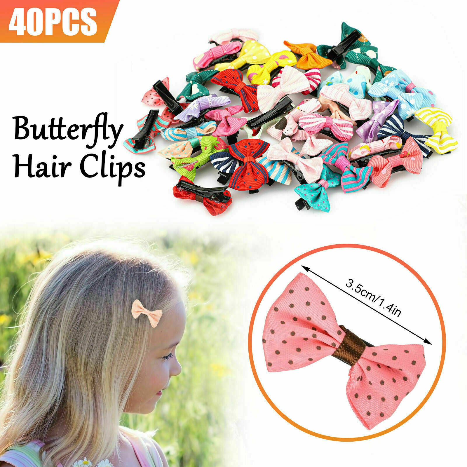 Lot Mini Flower Hair Clip Bow Hairpin Accessories Colorful for Baby Toddler Girl