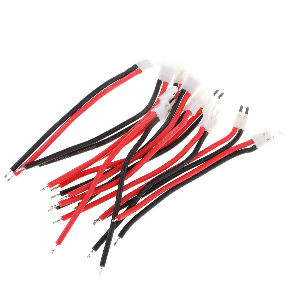 10pcs Battery Charging Cable Male Adapter 3.7v Plug Lithium Battery Wire for RC