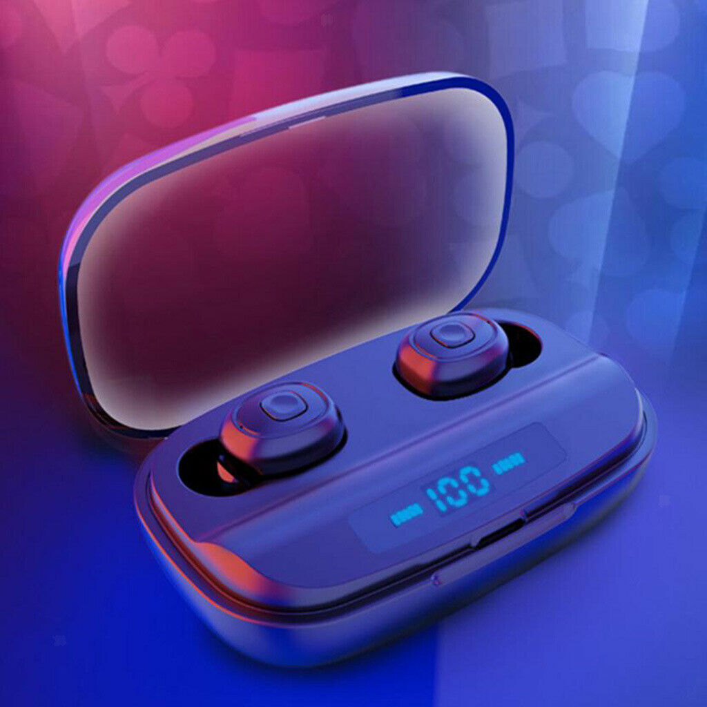 The New TWS Wireless Mini Earphone 5.0 Waterproof Display Bluetooth Headset