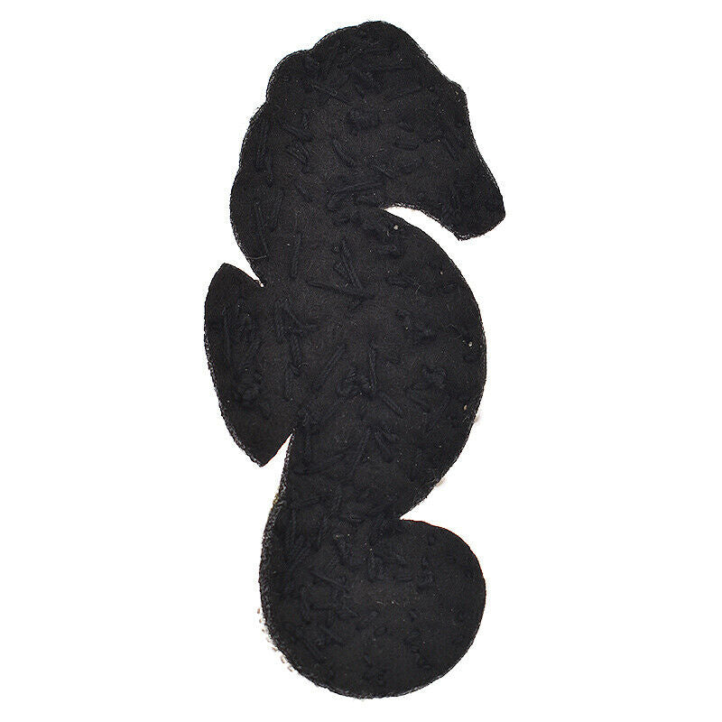 Sea Horse Beaded Rhinestone Patches Sew on Applique for DIY Clothing Bags Decor