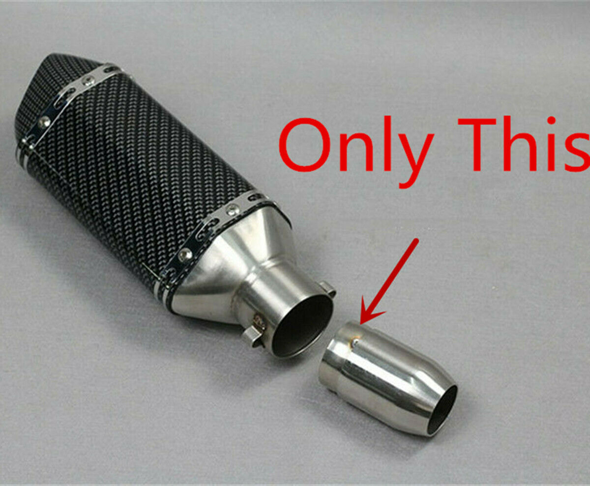 Front Mid End Catalyst Silencer for Motorcycle Exhaust Noise Eliminator +Wrench