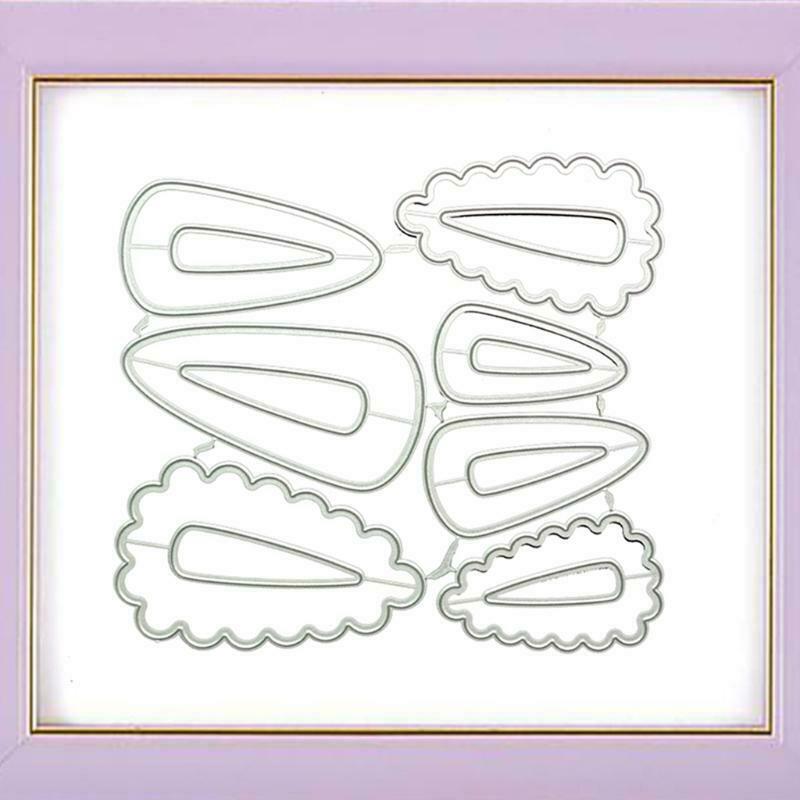Hair Clips Metal Cutting Dies Stencil DIY Scrapbooking Album Paper Card Template