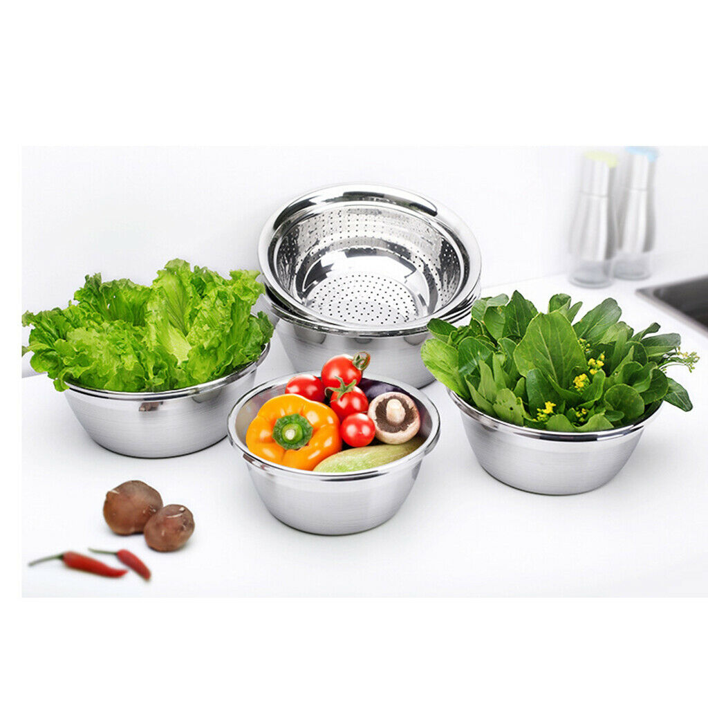 2X Large Metal Strainer Colander Kitchen Rice Sifter Salad Spinner 26cm in Dia