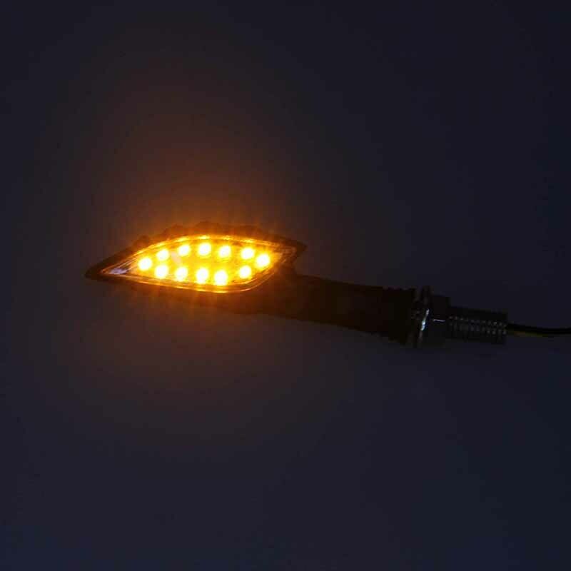 10mm LED Motorcycle Turn Signal Light Blinker Indicator Lamp Amber For Yamaha YZ