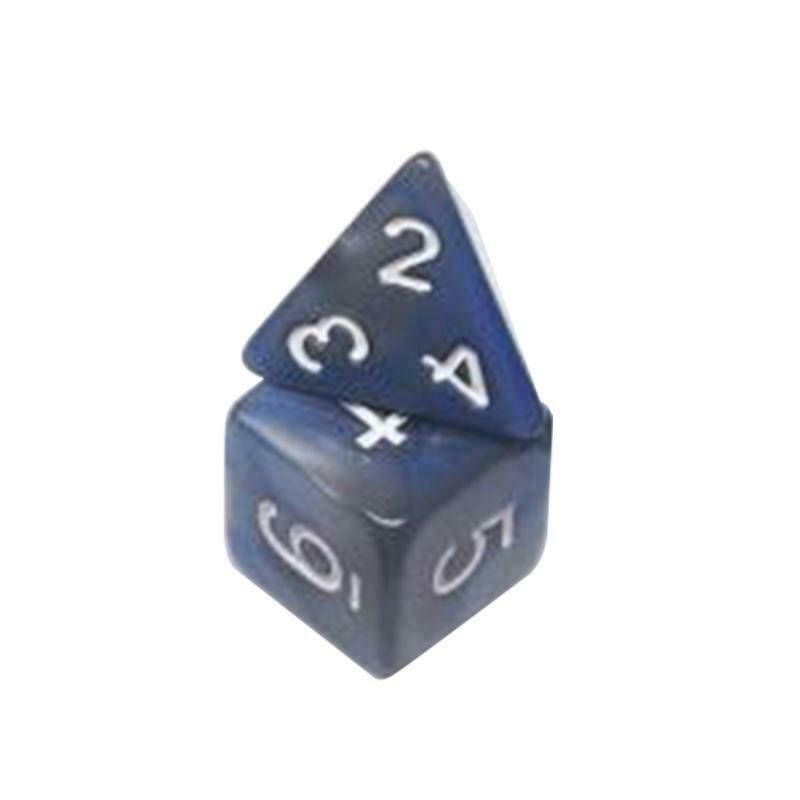 7Pcs Colorful Acrylic Multi-faceted Dice DIY Gameing Dice Polyhedral Shape