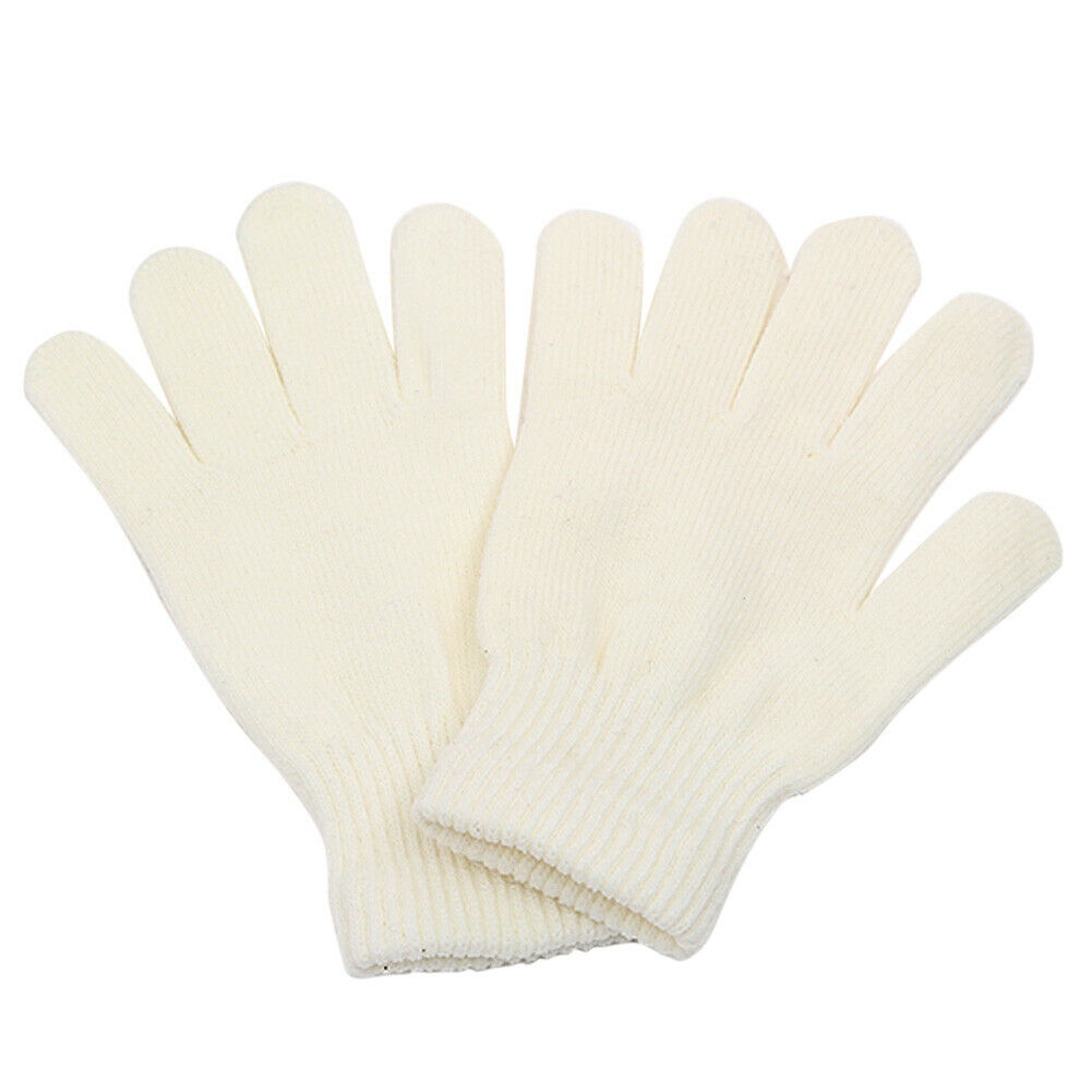 Winter Warm Kids Children Knit Gloves Full Finger Stretchy Mittens White #ur