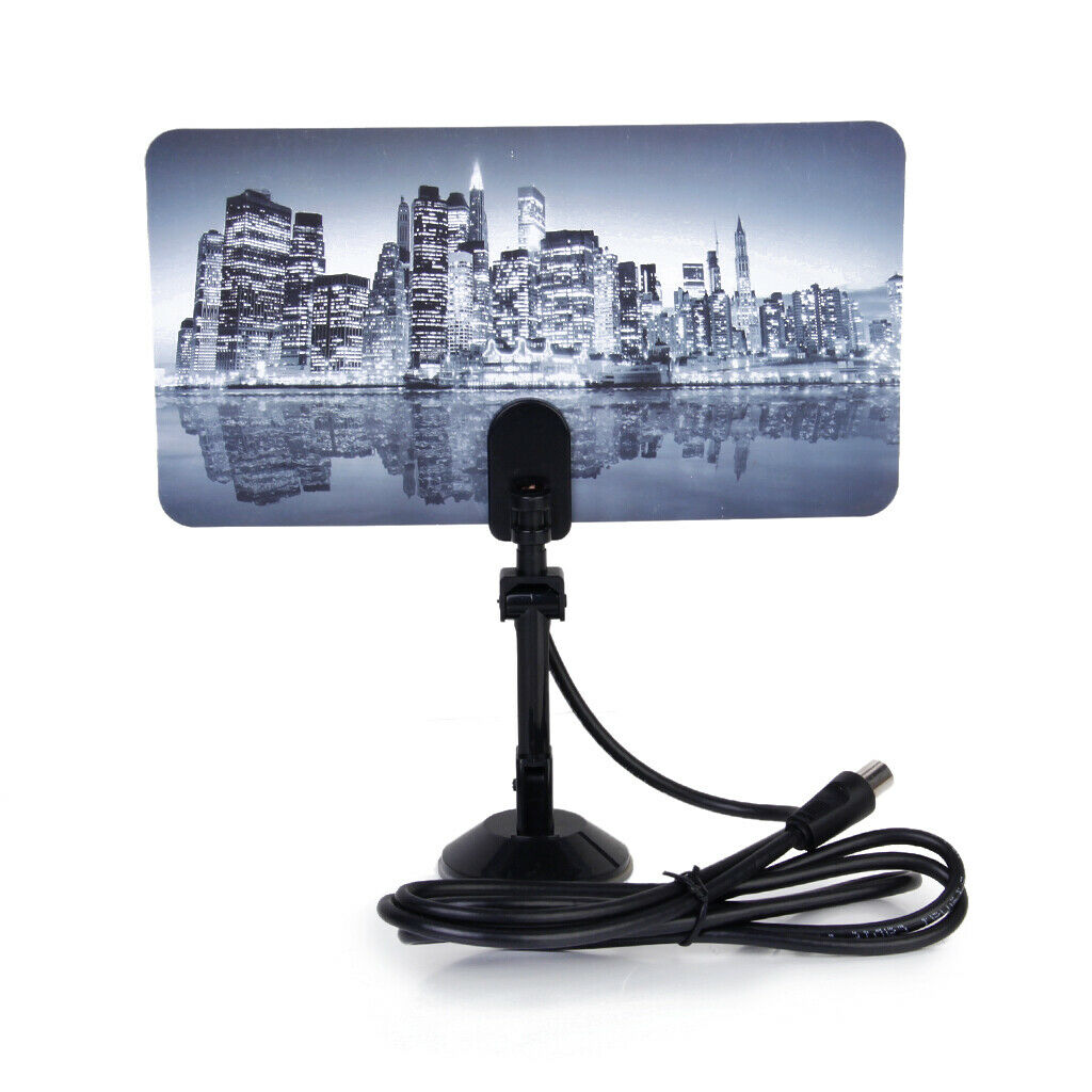 Digital TV Antenna 35dBi TV DTV HD Signal Flat Indoor Antenna 360 Â° - City