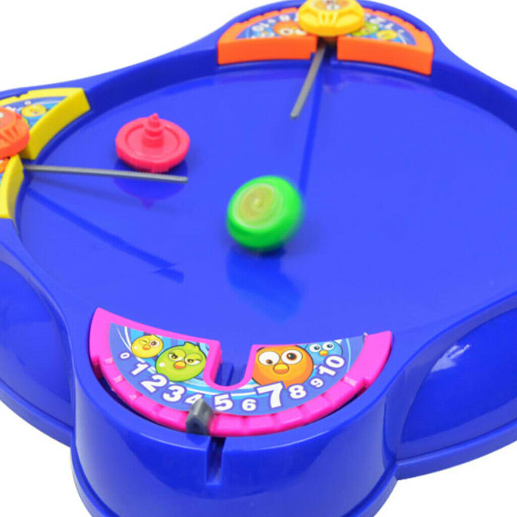 4   Players   Super   Battling   Spinning   Top   Launcher   Board   Kid   Child
