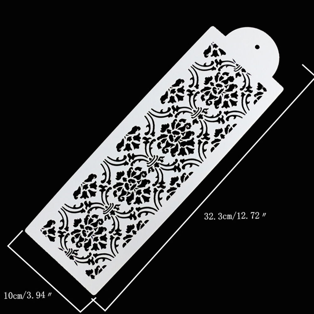 Plastic Cookie Cake Stencils Fondant Tool Decoration Cakes Weddings FlowersJ Tt