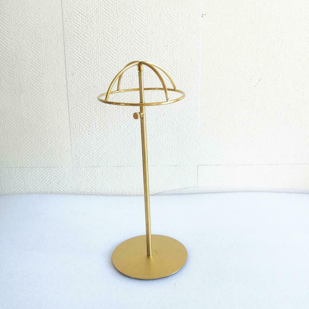 Stainless Steel Adjustable Wigs Holder Stand Caps Hanger Hats Display Rack