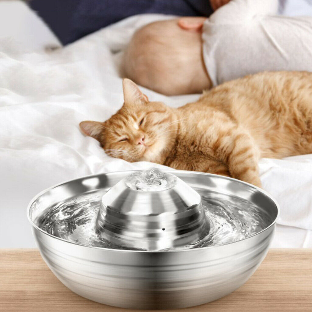 2L Cat Water Fountain Pet Drinking Silent Recycle Water Dispenser Waterfall