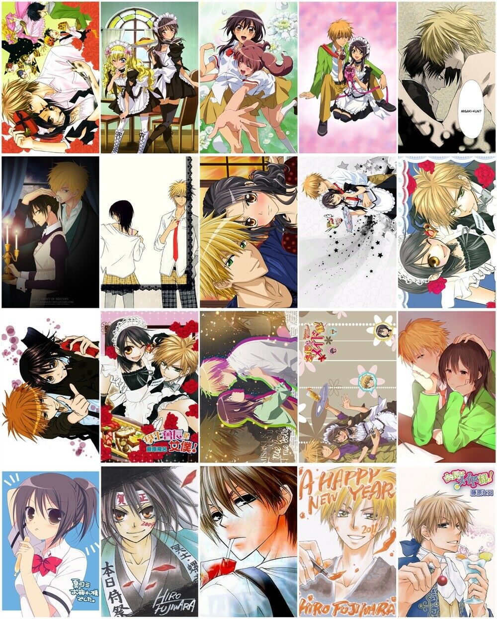 20 cards Kaichou wa Maid Sama! Card Paster Card Stickers