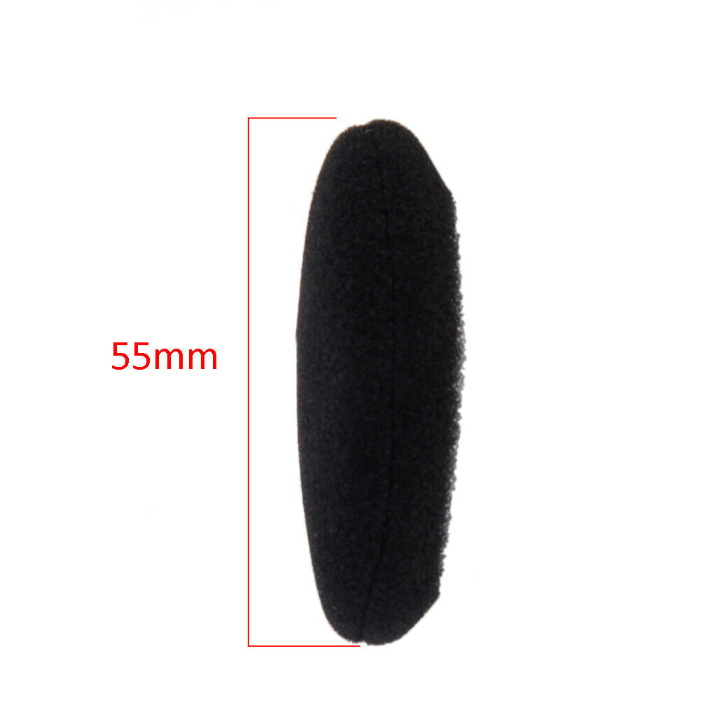 Soft Elastic Sponge Earbuds Covers Earphones Ear Pad Dustproof 55mm Black
