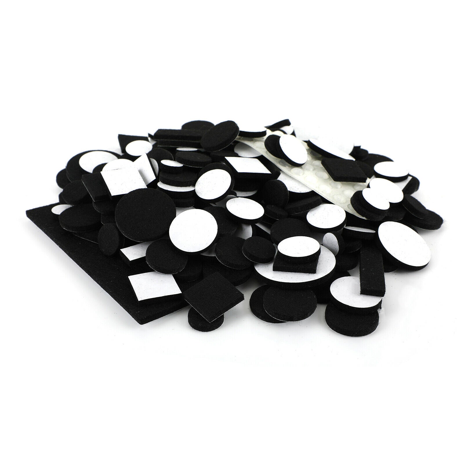 300Pcs Furniture Pads Chair Leg Floor Protectors Felt Pads Hardwood Floors Black