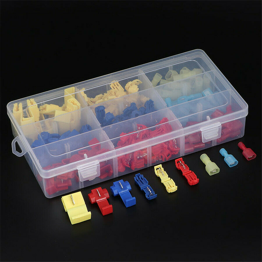 150 Pcs Insulated 0.5-6mm Quick Splice Wire Connector Crimp Terminals 22-10 AWG