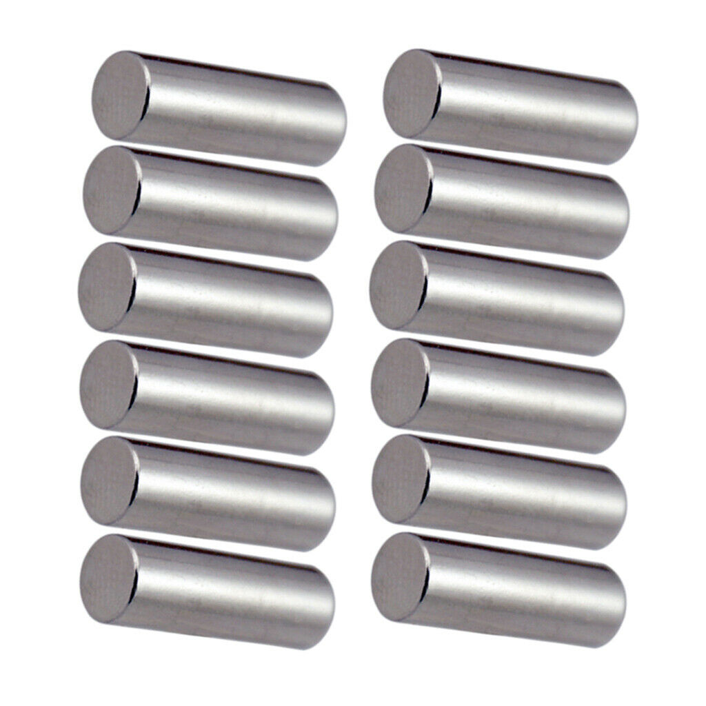 12x Metal Electric Guitar Pickup Magnetic Slug Pole for Electric Bass Parts