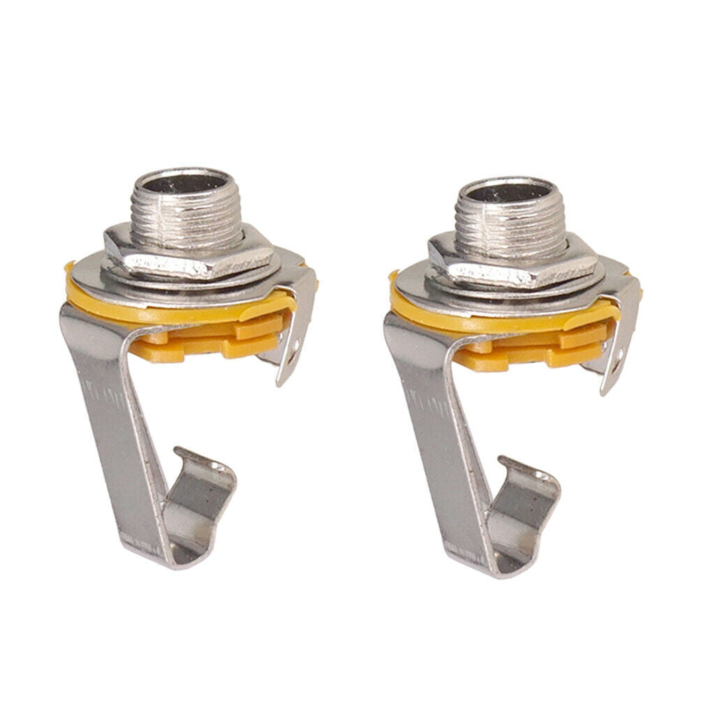 2x Mono 1/4inch Output   Socket Plate for      LP Guitar