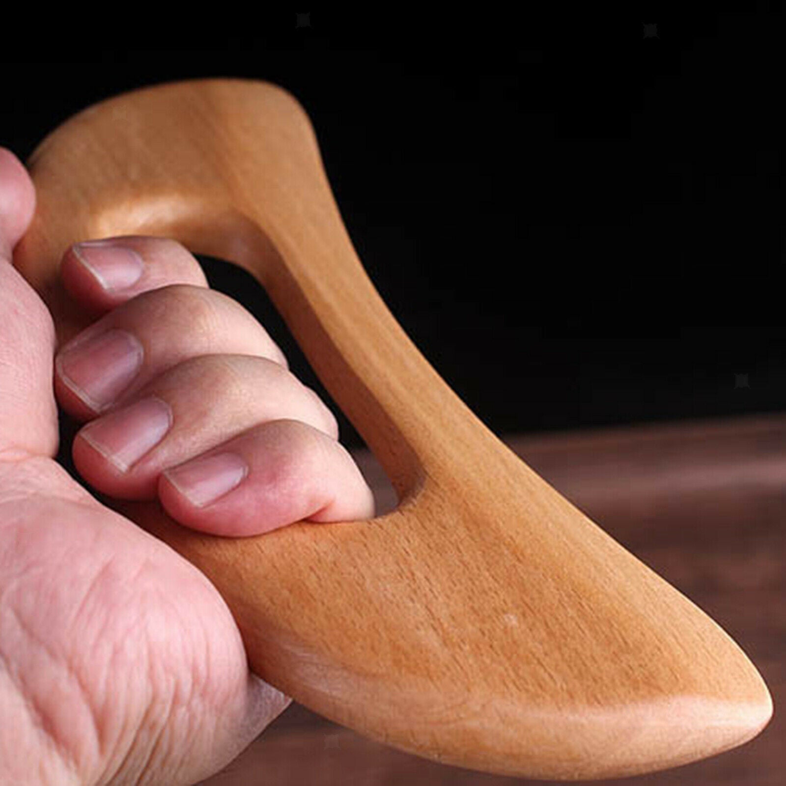 Professional Therapy Beech Gua sha Leg Massage Tool