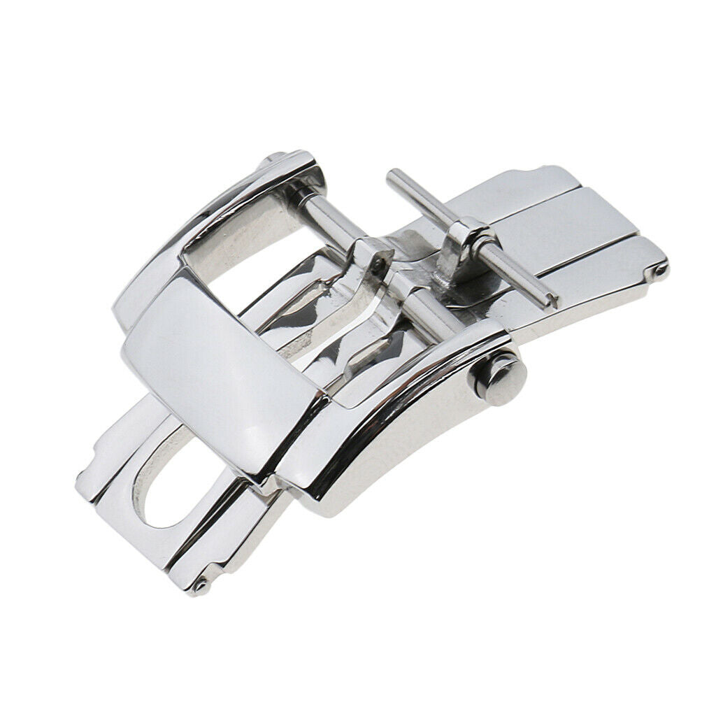 Leather Watch Band Thumbnail Shoulders Replacement Stainless Steel Buckle Tongue