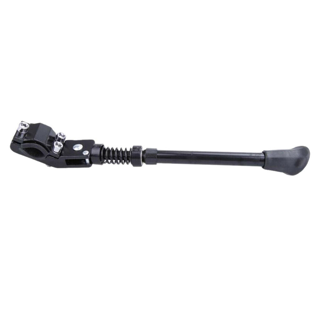 Bike Kick Stand Cycle Adjustable Rubber Foot Heavy Duty Prop Stand Black
