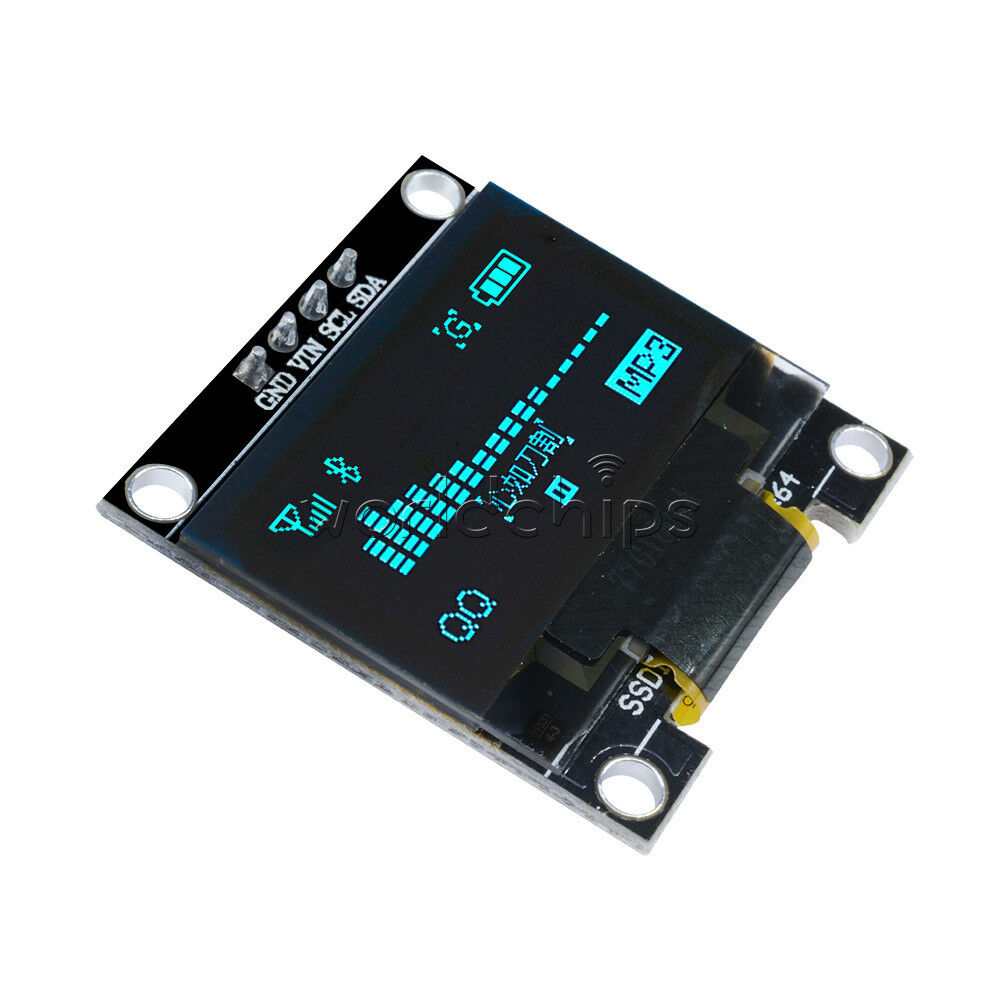 I2C IIC 0.96" Serial 128X64 128*64 Blue OLED LCD LED Display Module for Arduino