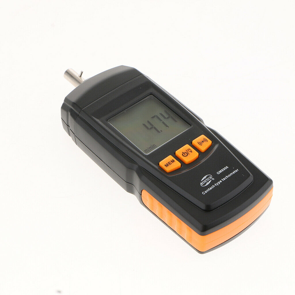 Digital Contact-Type Tachometer Speed Tach Meter 0.5-19999RPM Speed Meter