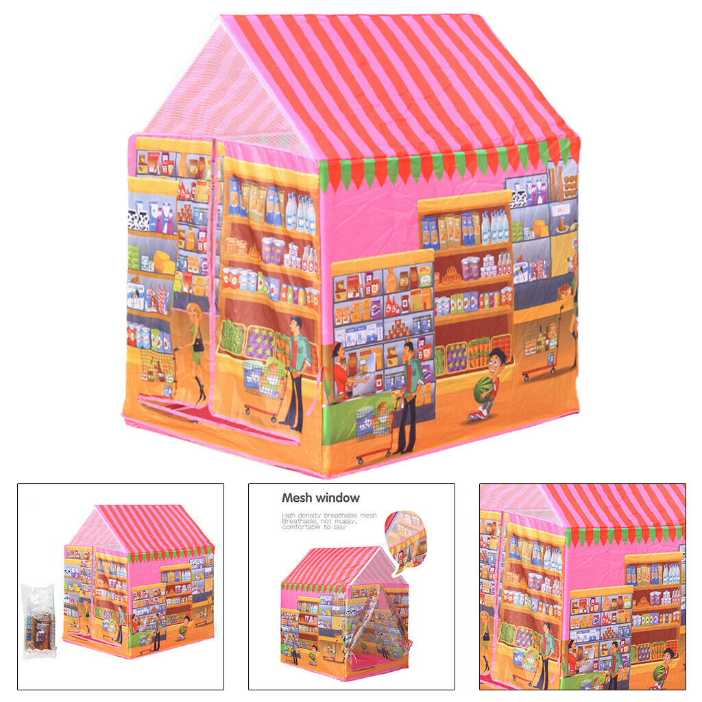 Kids Toys Play Tent Indoor Outdoor Children's House Boy Girls Supermarket