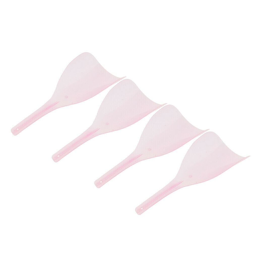 4Pcs Plastic Barber Cutting Hairspray Masks Eyes Protector Shields Pink